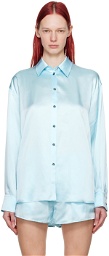 Alexander Wang Blue Cutout Shirt