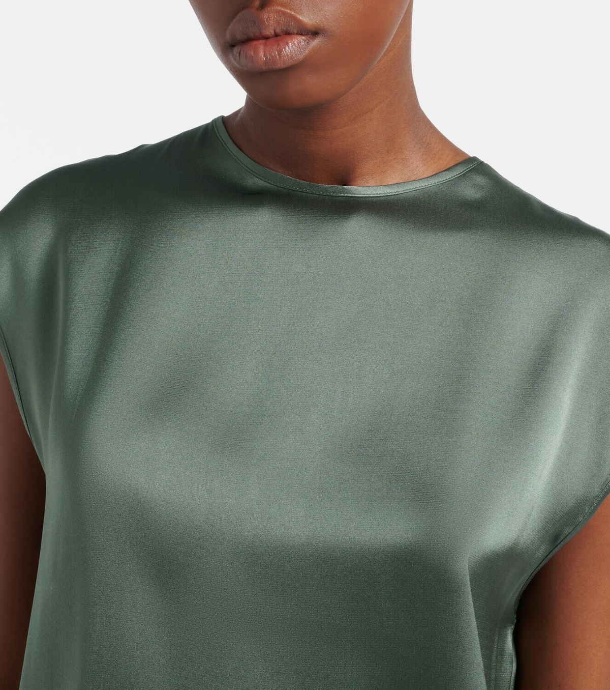 Asceno Dasha silk twill top