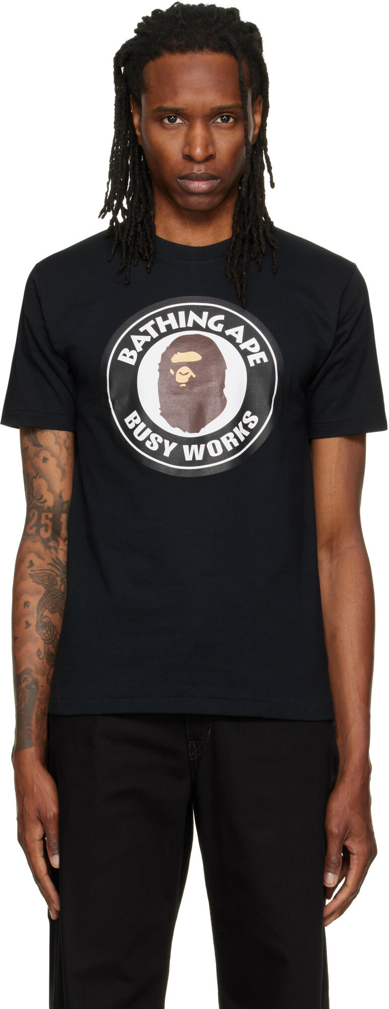 BAPE Black 'Busy Works' T-shirt