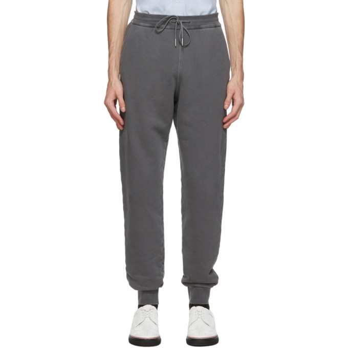 Photo: Thom Browne Grey Loopback Classic Sweatpants