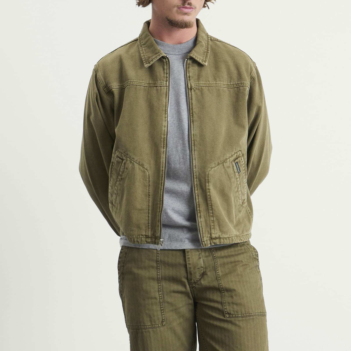 Dubbleware Men's Crop Jacket in Olive