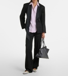 The Attico Diana oversized checked cotton shirt
