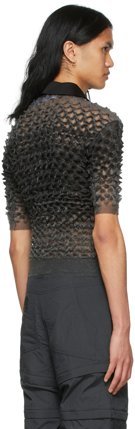 Chet Lo SSENSE Exclusive Black Heavenly Gradient Polo