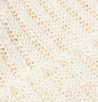 Beams Plus - Ribbed Linen and Cotton-Blend Beanie - Neutrals