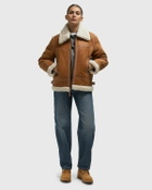 Schott NYC LCWASHLEY2 JACKET Brown Womens Bomber Jacket