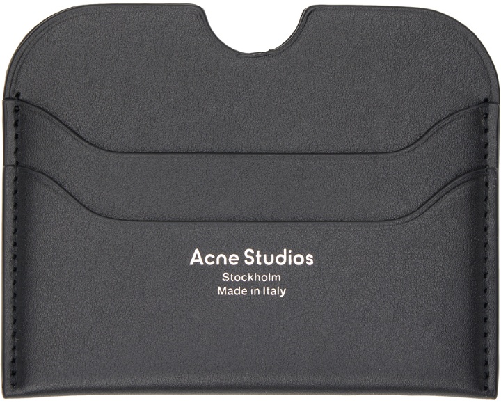 Photo: Acne Studios Black Logo Stamp Card Holder