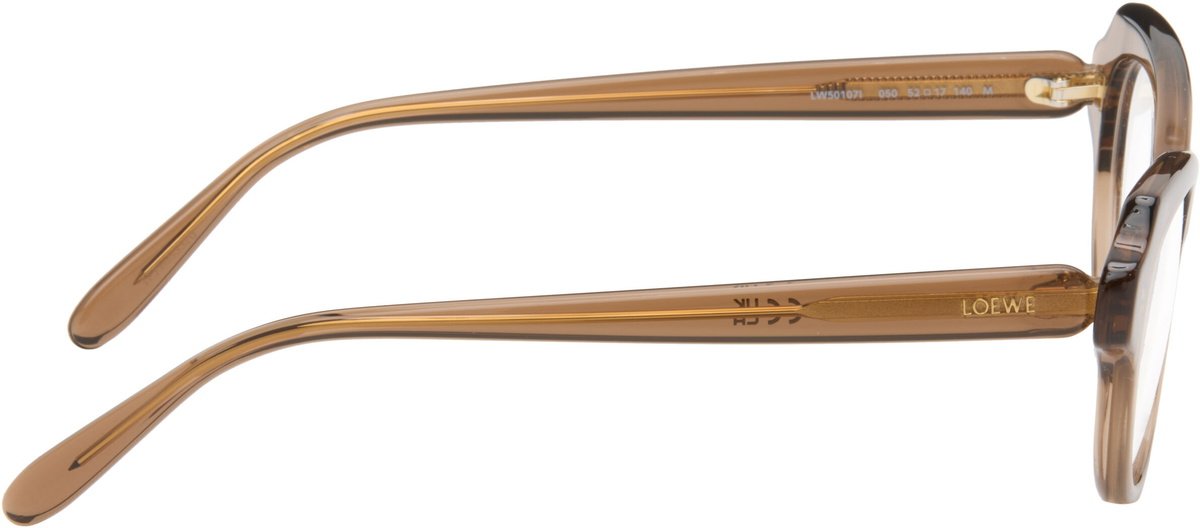 LOEWE Brown Slim Oval Glasses