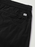 C.P. Company - Chrome Tapered Logo-Appliquéd Shell Sweatpants - Black