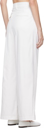 Kika Vargas White Olympe Trousers