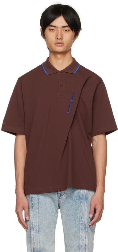 Photo: Y/Project Burgundy Pinched Polo