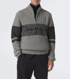 Bogner Loris logo yak half-zip sweater