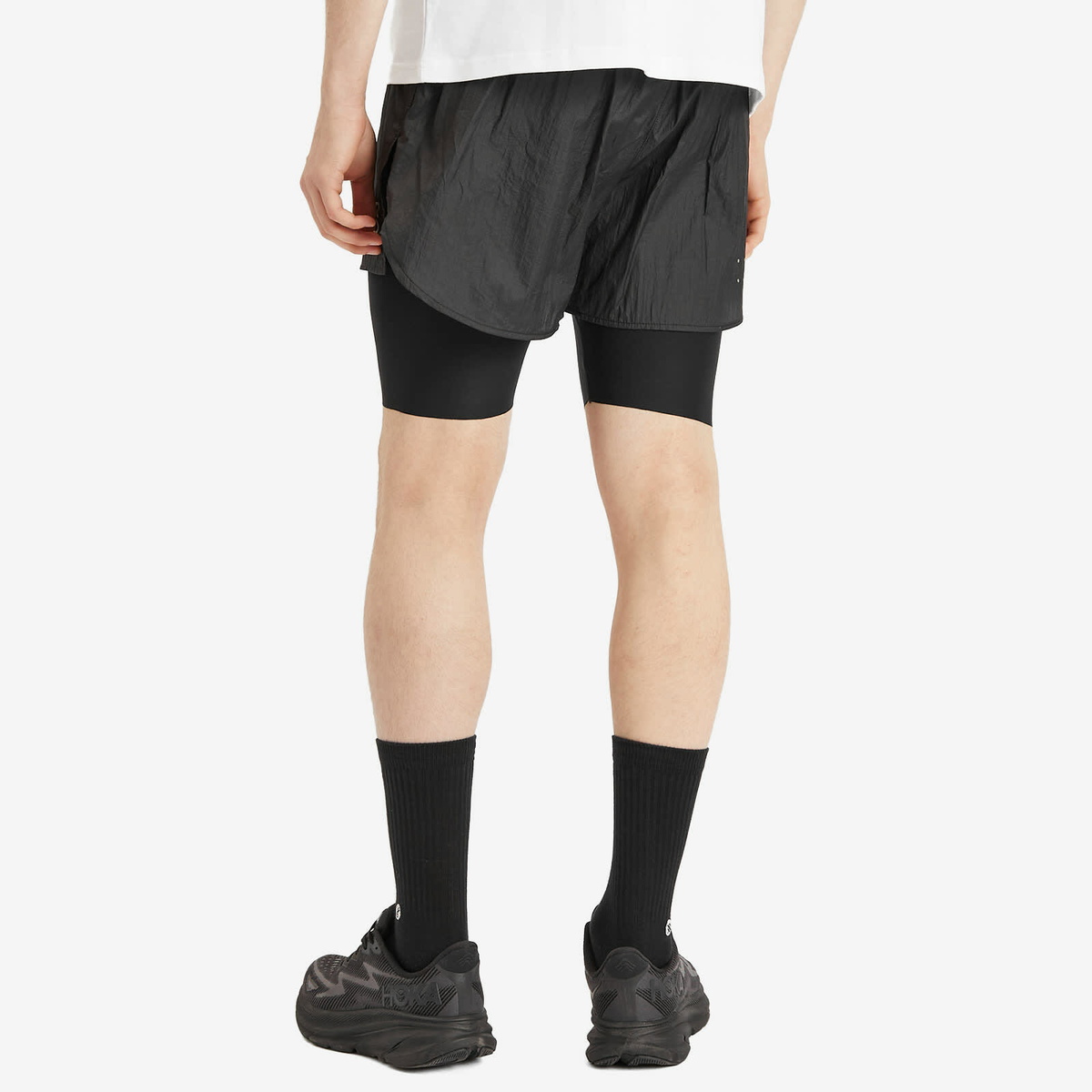 Over Over Men's Two Layer Short in Black