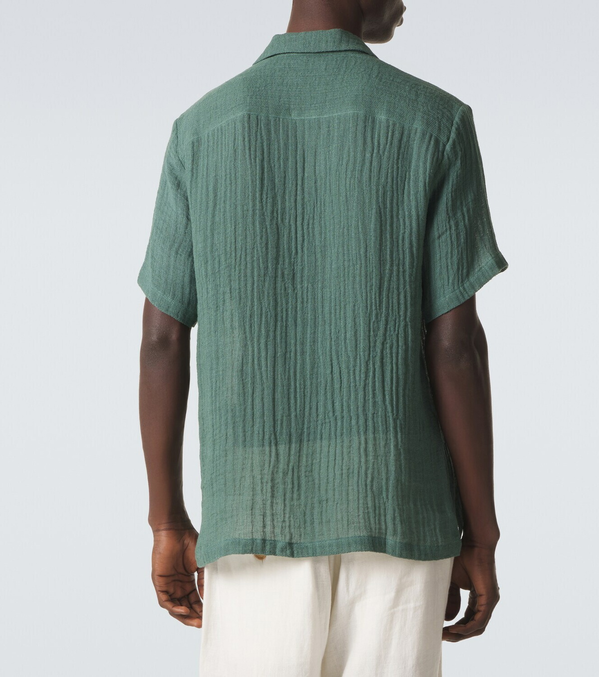 Le Kasha Botad linen bowling shirt