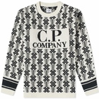 C.P. Company Men's Wool Jacquard Crew Knit in Var.01