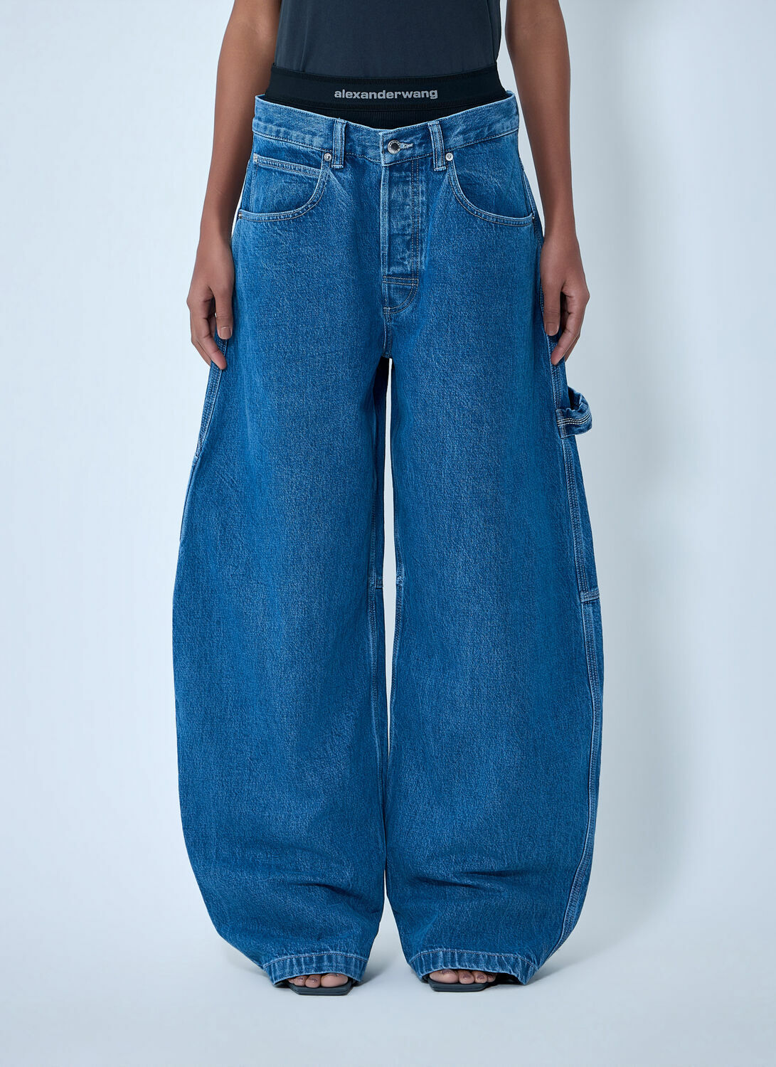 Alexander Wang Logo Motif Denim Jeans