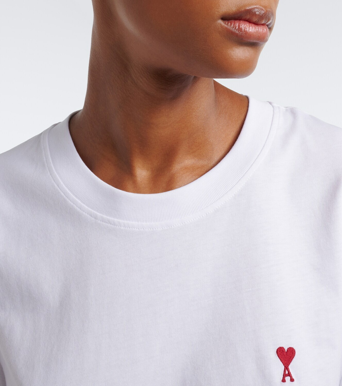 Ami Paris Ami De Cœur cotton jersey T-shir