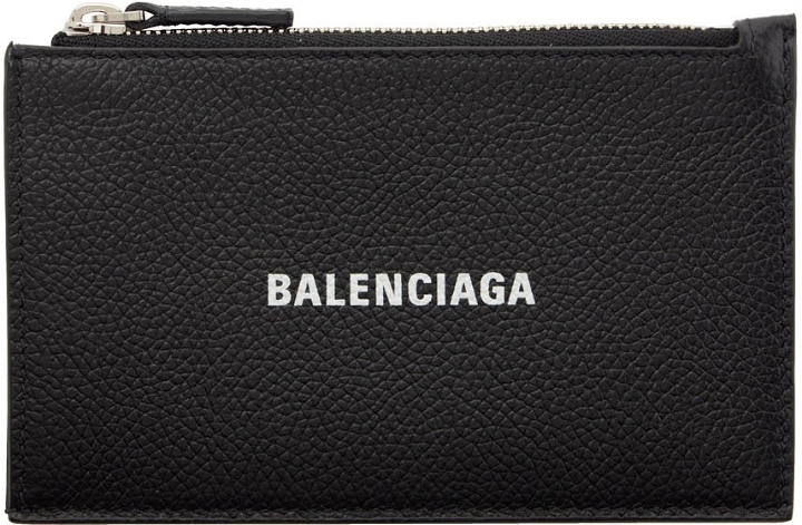 Photo: Balenciaga Black Leather Coin Card Holder