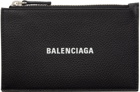 Balenciaga Black Leather Coin Card Holder