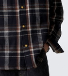 A.Presse Checked wool and cashmere overshirt