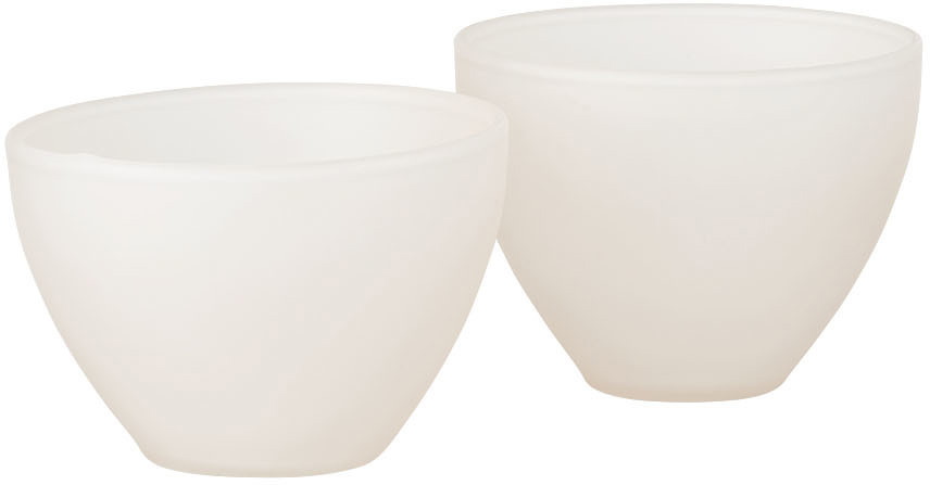 Los Objetos Decorativos Off-White Opal Small Vase Set