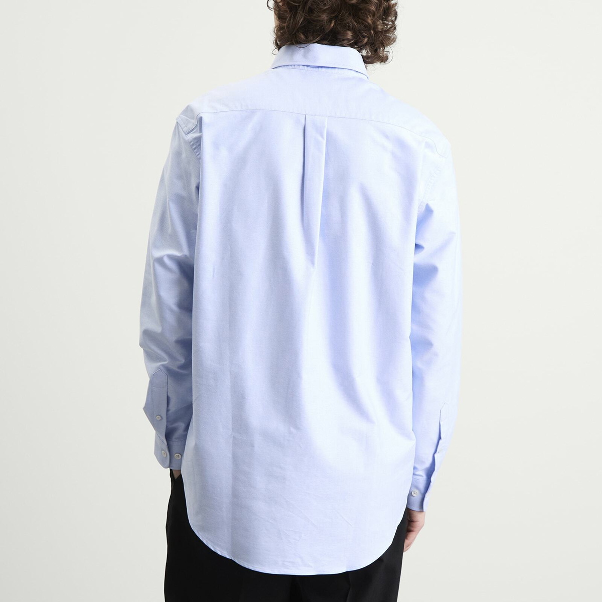 Drôle de Monsieur Men's Oxford Cotton Shirt in Light Blue