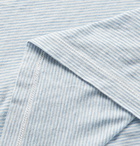 Officine Generale - Striped Cotton-Jersey T-Shirt - Blue