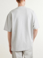 Acne Studios - Logo-Embroidered Cotton-Piqué T-Shirt - Gray