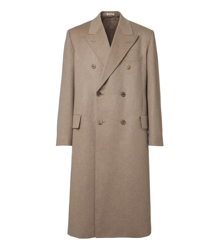 Photo: Auralee Double-breasted cashmere coat