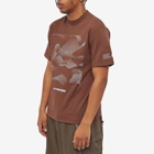 And Wander Men's Mountain Camo T-Shirt in Brown