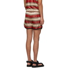 Marni Red Striped Shorts