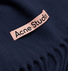 Acne Studios - Canada Oversized Fringed Wool Scarf - Blue