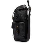 Gucci Black Multi Pocket Flap Backpack
