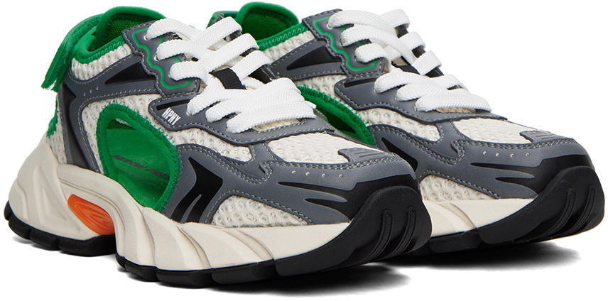 Heron Preston Green & Gray Block Stepper Sandal Sneakers