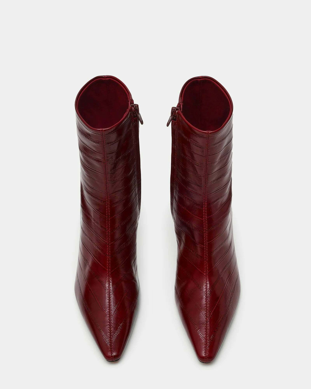 Steve Madden Heleena Booties in Red Exotic