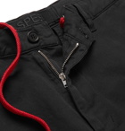 Aspesi - Cotton and Linen-Blend Twill Shorts - Black