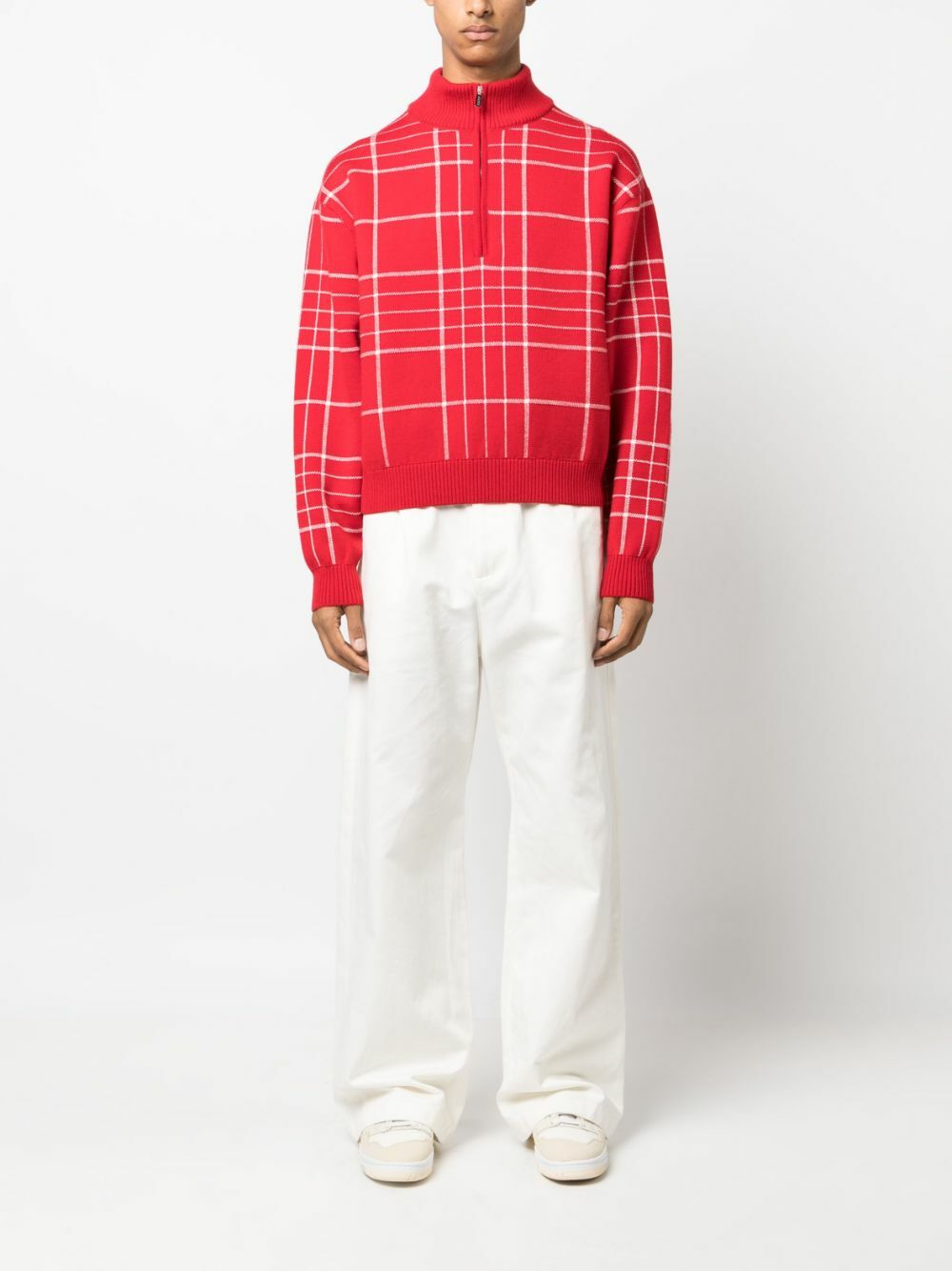 Jacquemus Red La Maille Carro Sweater Jacquemus