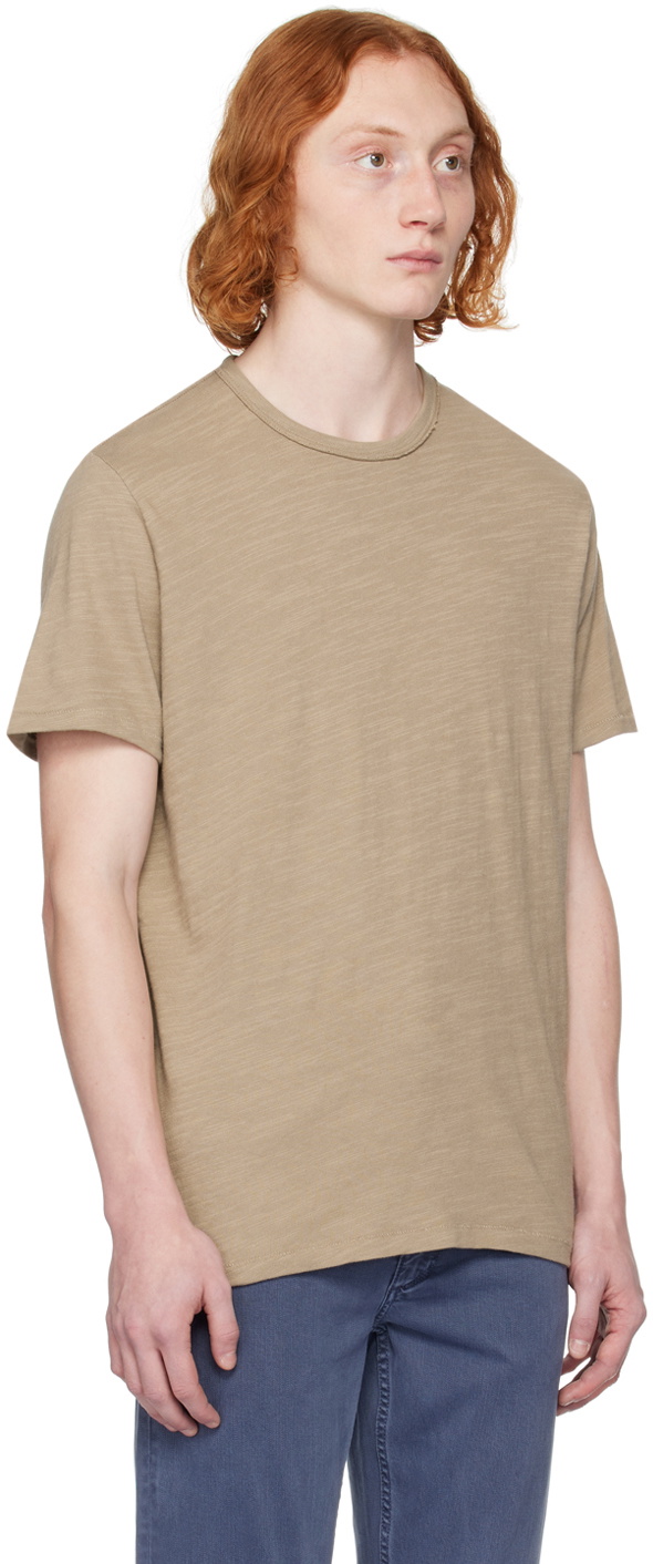 rag \u0026 bone Taupe Classic Flame T-Shirt Rag and Bone