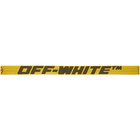 Off-White Yellow and Black Mini 2.0 Industrial Belt