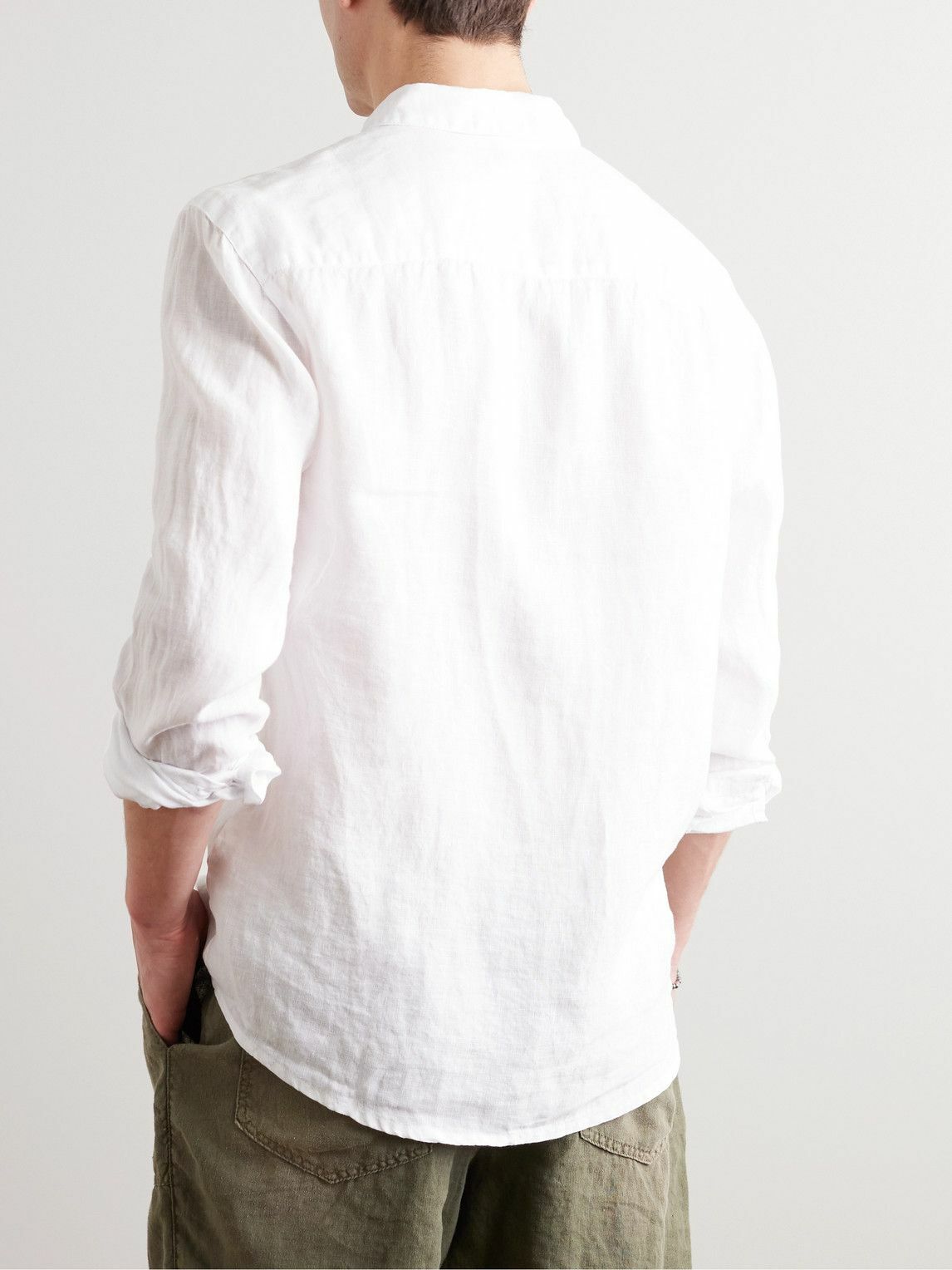 James Perse - Garment-Dyed Linen Shirt - White