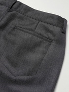 Mr P. - Straight-Leg Wool and Mohair-Blend Jeans - Black