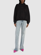 BALENCIAGA Cropped Vintage Cotton Sweatshirt Hoodie