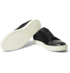 Lanvin - Cap-Toe Suede and Leather Sneakers - Black