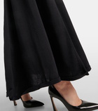 Victoria Beckham Paneled cotton-blend maxi dress