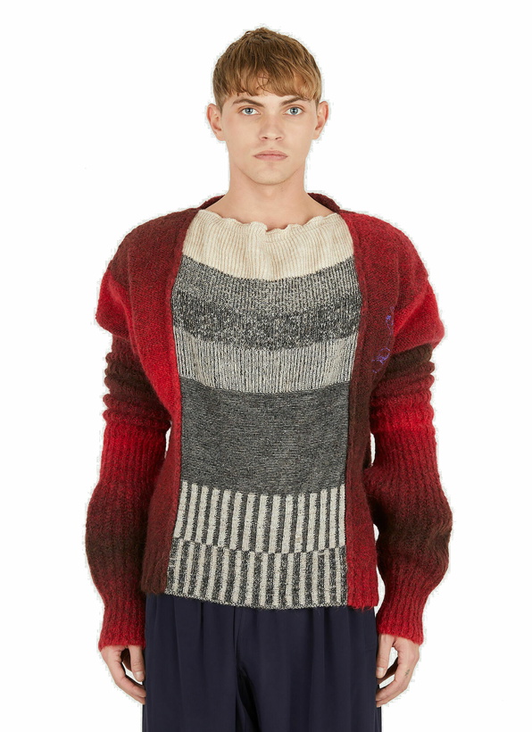 Photo: Ombre Panelled Sweater in Red