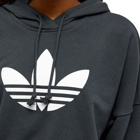 Adidas Womens 80’S Aerobic Cropped Hoody in Carbon