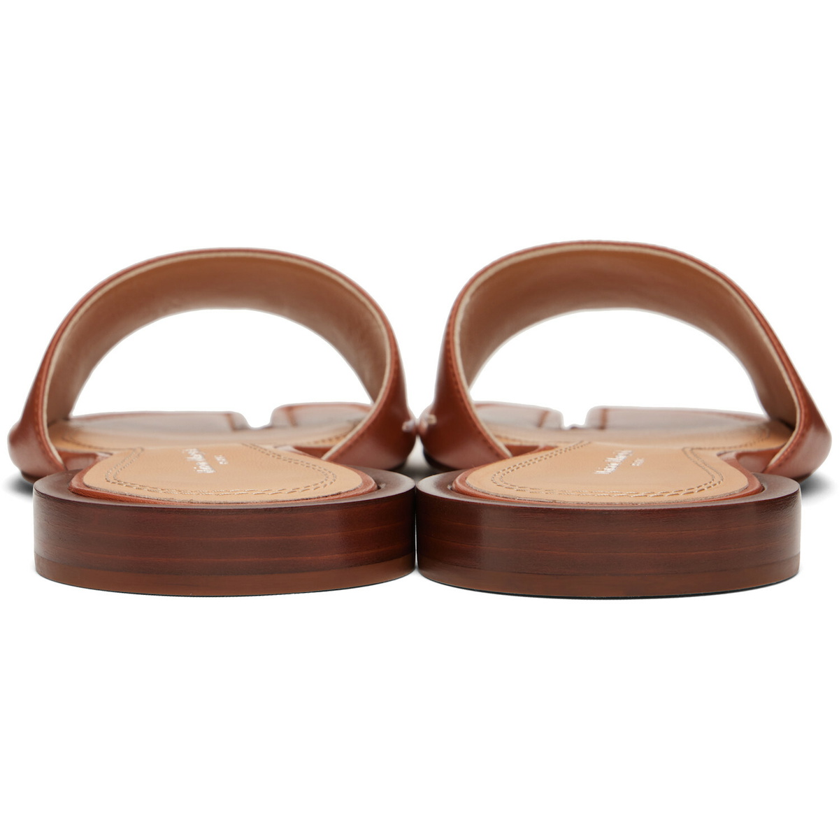 Maison Margiela Tan Tabi Flat Mule Sandals
