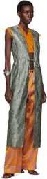 Dries Van Noten Green Sleeveless Coat