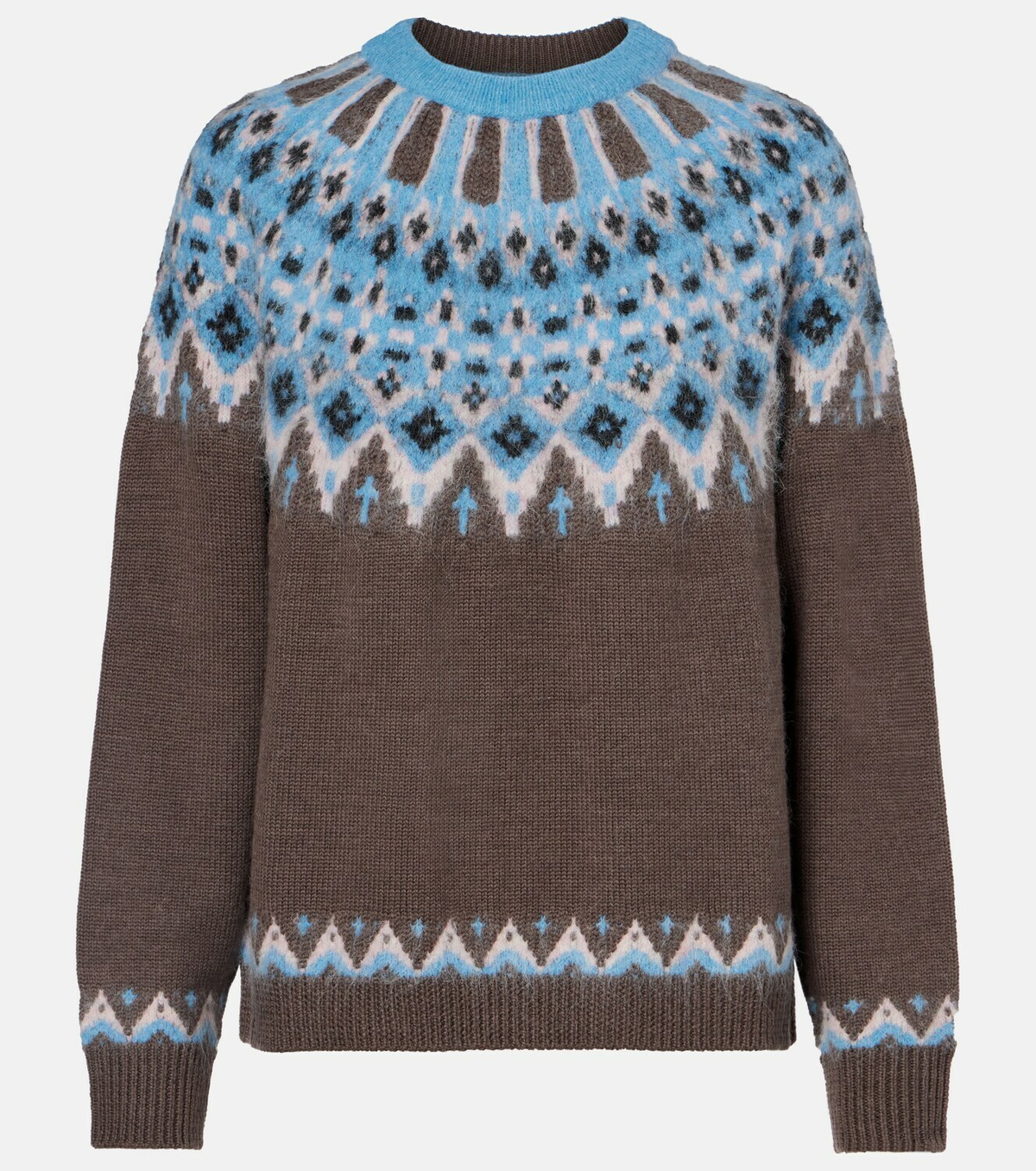 Staud Zane Fair Isle wool-blend sweater