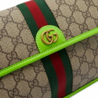 Gucci Men's Ophidia Neon Trim GG Waist Bag in Beige