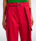 Loewe Cotton and silk cargo pants